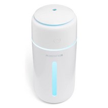 휴대용 미니 가습기 쿨 미스트 USB 데스크탑 야간 조명 기능 침실 사무실 자동차용 자동 꺼짐 500ml) 화이트), #3 White