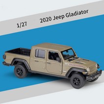 지프 JEEP 글래디에이터 픽업트럭 모형 자동차 다이캐스트 1:27, 오렌지