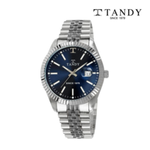 탠디 TANDY 탠디 럭셔리 메탈 손목시계(오스트리아 스톤 식입) T-3921 남자 다크블루