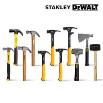 스탠리 빠루 망치 나무자루 13oz 16oz, STHT51373-8, 1개