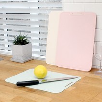 올리오 국산 위생 칼집 안나는 TPU 주방 도마세트 2종 소1개+중1개