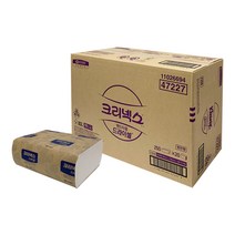 크리넥스 드라이셀 천연펄프 핸드타올 F250, 47227 크리넥스 핸드타올 250매 10밴드 반박스