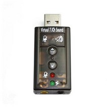 73 빵빵야 / USB 사운드 카드 - 7.1채널/ 입출력 포트 / 영상/음향 장비류 게이밍이어폰 오디오인터페이스 컴퓨터사운드카드 외장형, 단일 모델명/품번