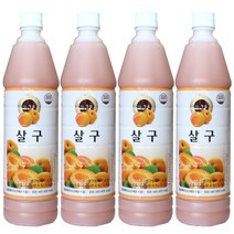 청솔 살구 음료베이스 835ml / 과일원액, 4개