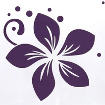 스텐실 도안-심플꽃12 A-07-115