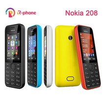 노키아 208 단일 Sim 듀얼 카드 버전 언락폰 전화 2G GSM 900/1800, 01 White, 02 Dual SIM No Hebrew