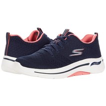 Skechers 스케쳐스 여성용 고 워크 아치 핏 유니파이 스니커즈 네이비/코랄