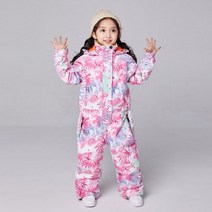 스노우보드강습 따뜻한 한 조각 소년 소녀 Snowsuit 야외 스포츠 스키 Cltohes 후드 마운틴 키즈 스노우, 사진으로, 130