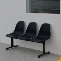 대기 웨이팅 의자 벤치 경기장 공공시설 병원의자, 블랙 4개 세트