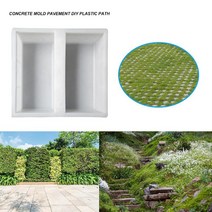 DIY 플라스틱 정원 경로 콘크리트 벽돌 타일 금형 포장 산책로 안뜰 도로 돌 도구, 한개옵션0, 한개옵션0