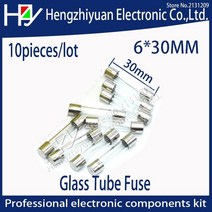 Hzy 10pcs 멀티 미터 퓨즈 빠른 불어 유리관 온도 6*30mm 250V 1A/2A/3A/4A/5A/6A/7A/8A/10A/15A/20A/25A/3, 03 0.25A