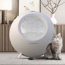 강아지털말리기 강아지에어탱크 강아지 고양이 드라이기 드라이룸 펫드라이룸 자동 지능형 애완 동물 건조 상자 크고 작은 개 건조기 개 헤어 드라이어 부는 물 부는 기계, 하얀, 영국