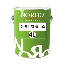 노루페인트 목재 철재용 유성페인트 수 에나멜 플러스 4L 유광 무광, 유광/연녹색