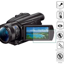 소니 FDR-AX700 FDR-AX100E FDR-AX45/AX60/AXP55 DV 비디오 카메라에 대 한 3pcs 애완 동물 LCD 디스플레이 화면 보호기 소프트 보호 필, 보여진 바와 같이, 하나, 3개