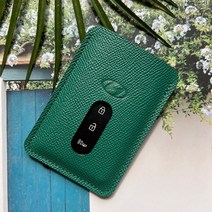 가죽 더뉴 그랜저 ig 카드키 케이스 지갑, 미드나잇블루, 버튼 o 카드키