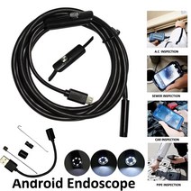 배관탐지기 내시경 카메라 하수구 안드로이드 전화 검사 1M 2M 5M 35M 7mm 렌즈 파이프 IP68 방수 480P HD 마이크로 USB 스네이크, 한개옵션1
