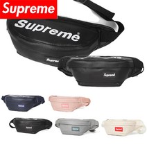 인조 가죽 여자 남자 슈프림 힙색 슬링백 가방