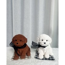 강아지 대형 석고방향제, 화이트, 라벤더쁘띠