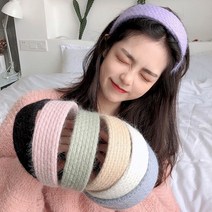 여자 울 니트 헤어밴드 겨울 머리띠 파스텔톤 8컬러 예쁜 여성