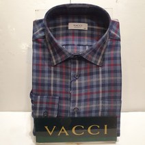 바찌 남성 겨울 도톰한 기모 짙은 네이비 바탕에 잔잔체크 일반핏 밑단일자 잠바속 코디하기 편한 케쥬얼한 고급소재 남방 VD1J 4CR 558 N0