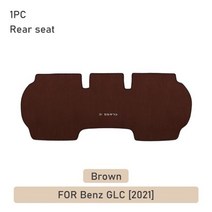 AIRSPEED 차량용 시트 커버 세트 쿠션 메르세데스 벤츠 W205 W213 W177 GLA GLC GLE 액세서리 앞 뒤 보호대 패드, Brown Rear GLC 2021