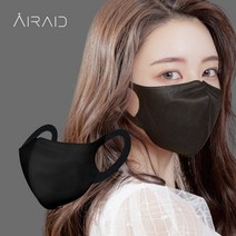 에어에이드 날개형 새부리형 마스크 40매, 블랙, 8개, 5개입