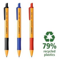 [3개묶음] 스타빌로 포인트볼 친환경 볼펜 0.5mm*996hs, 블루, 본상품선택