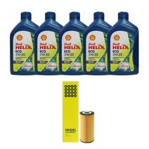 벤츠 CLA 클래스 오일필터 세트, [C118], CLA45 AMG (M139) 6L, HEIDEL 오일필터 + ECO, 6000ml