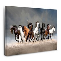 유홍아트 백마도 팔마도 칠마도 말 그림 액자 캔버스 6호(41x32cm) (5588867), 10.팔마도/캔버스액자(옆면검정)