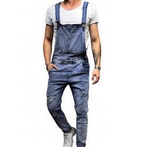 남성 점프수트 청 작업복 데님 밀리터리 워크웨어 빈티지 오버롤 80 뜨거운 판매 84