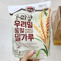 백설 우리땅 우리밀 통밀 밀가루 750g x 2개, 단품, 단품