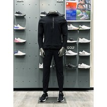 언더아머 남성 트레이닝복 세트 UA 아웃런 더 스톰 재킷 바람막이 우븐팬츠 (옵션가) 1376794 1376799 블랙