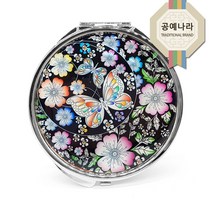 예원콜렉션 자개 손거울, 꽃나비, 1개
