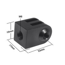 액션캠대여 초미니무선카메라 바디캠 BGNing-CNC 알루미늄 1/4 quot삼각대 어댑터 모노포드 마운트베이스 블랙 고프로 11 10 9 8 7/SJCAM /Yi DJI OSM, 02 1xM6 Hole_01 범용