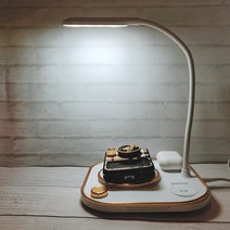 버프템 3in1 무선충전기 스탠드형 애플 삼성 고속 무선 충전기, 화이트, 항공