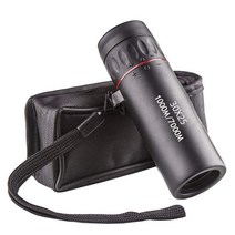 천체 망원경 입문 대여 적도의 우주 반사 고배율 HD 30x25 단안 망원경 쌍안경 핸디 줌 포커스 그린 필름, 01 Black