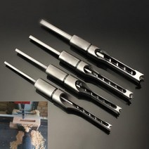 HSS 트위스트 드릴 비트 목공 도구 키트 세트 스퀘어 오거 모타이징 치즐 홀 확장 톱 60mm ~ 16mm, CHINA, 6.4mm