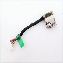 HP Envy 15-BK 용 799735-Y51 857438-001 DC In 전원 잭 케이블 충전 포트 커넥터, 한개옵션0