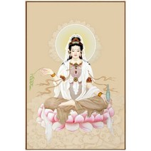 불교 부처 DIY 유화 그림 그리기 2+1 절 석가모니 액자 붓다 싯다르타 고타마 샤카, 40x50CM DIY 풀세트, J