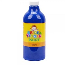 핑거페인트 키즈맘아트 키즈 1000ml 낱색 물감 물감놀이 유아물감, 파랑