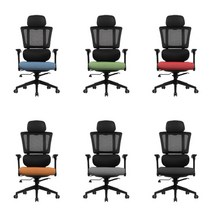 허리보호 요추받침 수험생 편한의자 공부방의자 중고생의자, 메쉬의자블랙 BA타입 레드a1