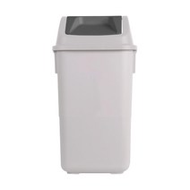 창신리빙 국민휴지통 사각 스윙 그레이 그레이 10L_(1EA), 없음