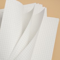 B5 26공 바인더 노트 속지 60매(모눈), 1개