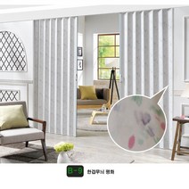굿모닝블라인드 자바라 문 홀딩도어 접이식칸막이 주름문 파티션 한겹무늬