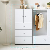 리츠데코 토미 베이비 3단 서랍장 A(일반) 아기옷장 베이비장 유아동수납장, 화이트