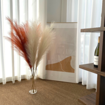 리리론스 3+1 증정 팜파스 그라스 대형 인조갈대 핑크뮬리 인테리어 조화, 핑크