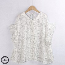 땡땡이블라우스 블라우스 땡땡이 결혼식 여성 루즈핏 오피스룩