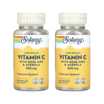 솔라레이 비타민C 500mg 로즈힙 아세로라 100캡슐 X 2개, 2개(100캡슐 ＋ 100캡슐)