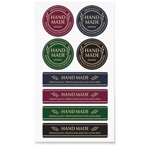 크라프트 더에코 핸드메이드(원형+밴드형) 스티커(80개) /홈메이드 랩핑 포장라벨, 1-2.C-11 더에코 원형-38장