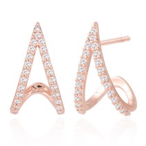 라울스톤 14K 원터치 드롭 롱 로즈골드 진주 미니 금침 데일리 귀걸이